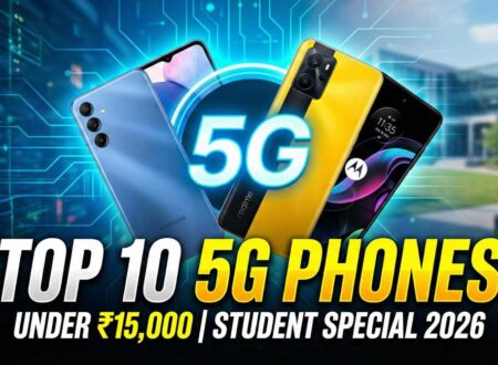 best 5g smartphone under 15000 for students 2026 showing budget phones for study gaming and online classes
