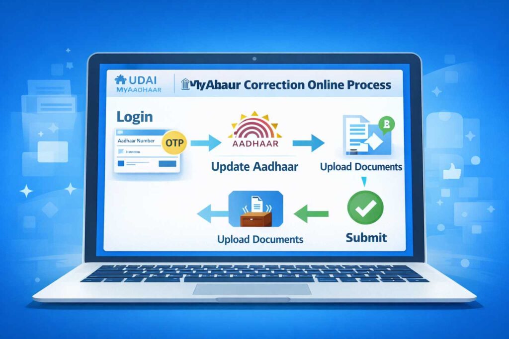 Aadhaar Card Correction Online 2026 step by step
