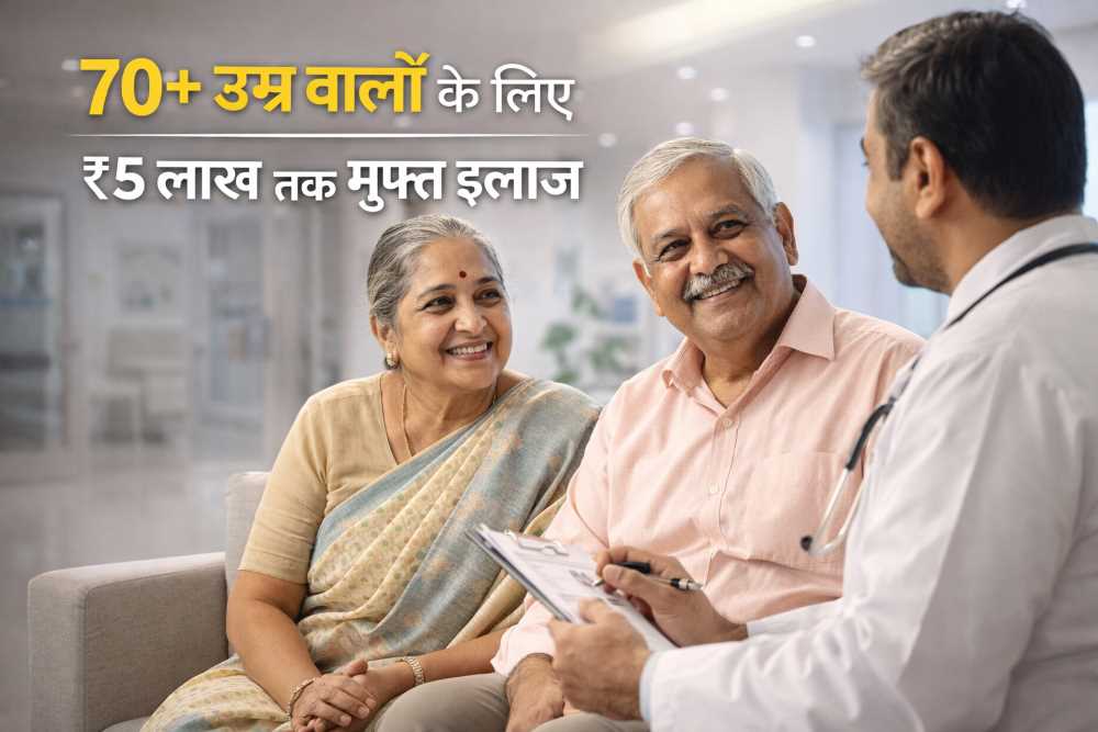 Government Schemes for Middle Class in 2026 ayushman bharat yojana providing 5 lakh free treatment for senior citizens