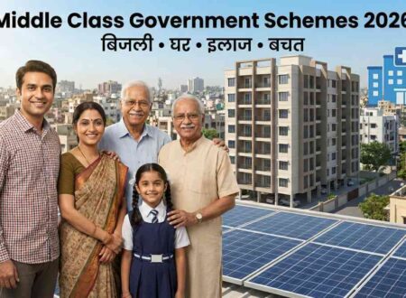 Government Schemes for Middle Class in 2026 – बिजली, घर, इलाज और बचत की पूरी जानकारी