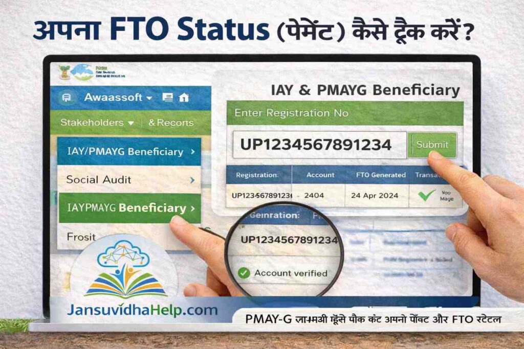 PM Awas Yojana Gramin FTO status check payment tracking online