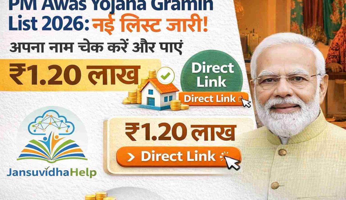 PM Awas Yojana Gramin List 2026 new list check name and ₹1.20 lakh housing assistance