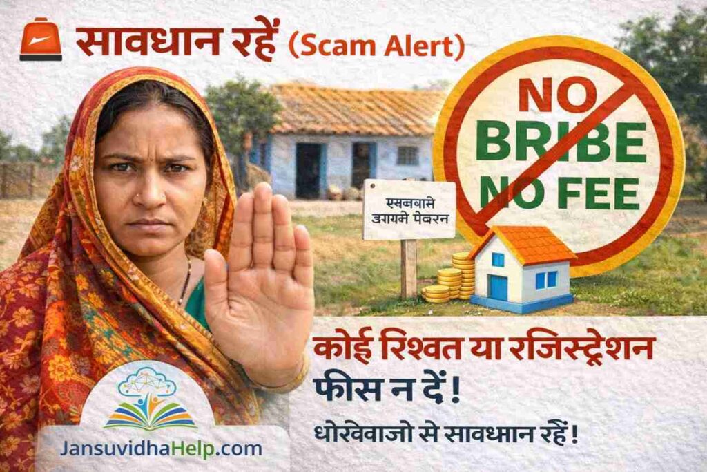 PM Awas Yojana Gramin list 2026 scam alert no bribe no registration fee warning
