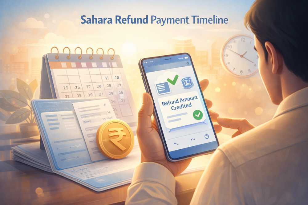Sahara Refund Portal payment timeline and DBT bank transfer process
