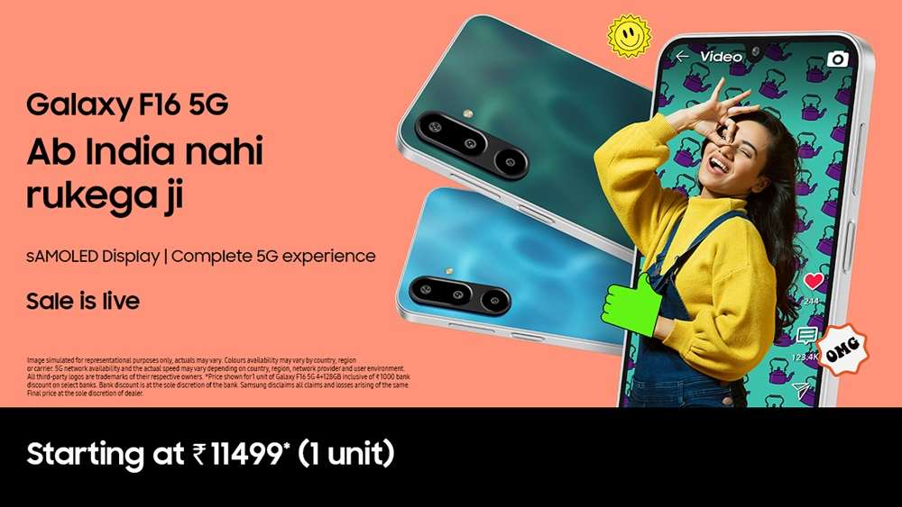 samsung galaxy f16 5g best 5g smartphone under 15000 for students amoled display