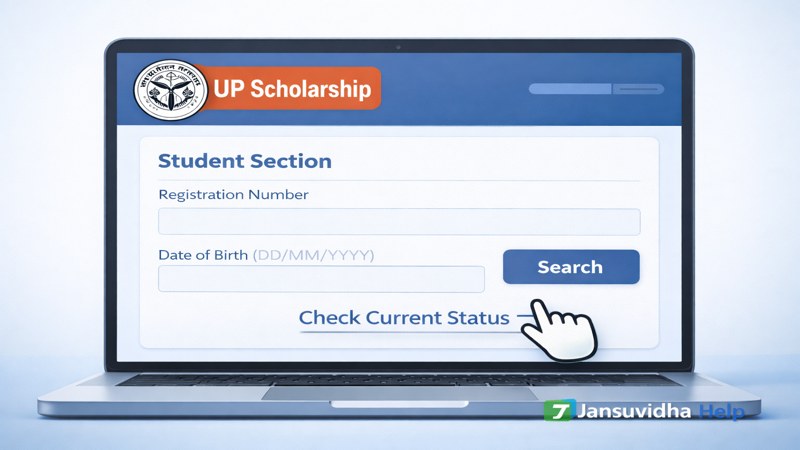 UP Scholarship Status Check 2025-26 registration number se

